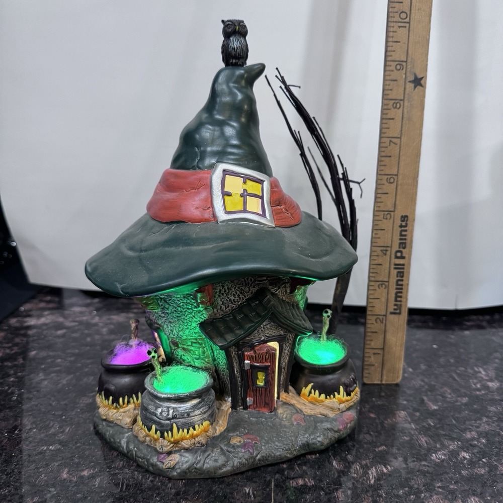 Department 56 Halloween Witch Hollow Three Witches Cauldron Haunt Lights Up